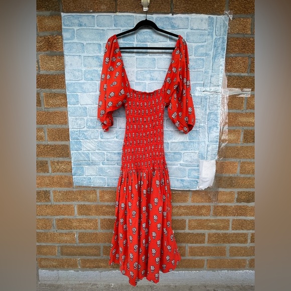 RHODE Harper Smocked Printed floral size xs - Picture 4 of 15